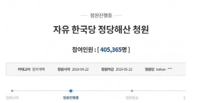 '한국당 해산 촉구' 40만명 돌파…청와대 국민청원 여전히 '접속불안'
