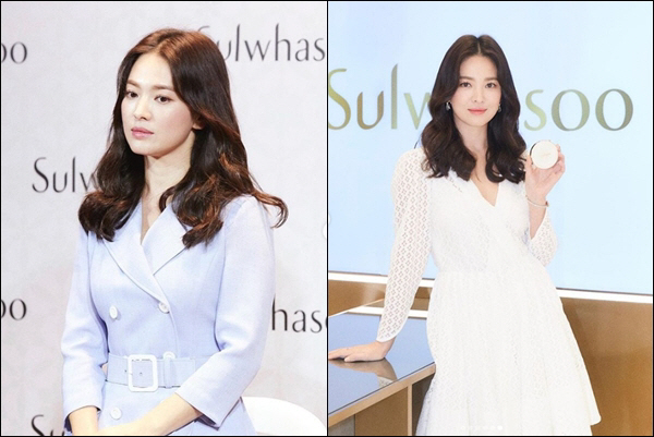 송혜교 마성의 섹시美, 하얀 드레스에 '심쿵' 완벽 미모에 또 '심쿵'