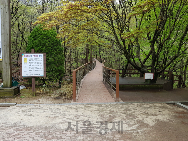 충남도가 대둔산도립공원 수락계곡일원에 새로이 조성한 생태탐방로. 사진제공=충남도