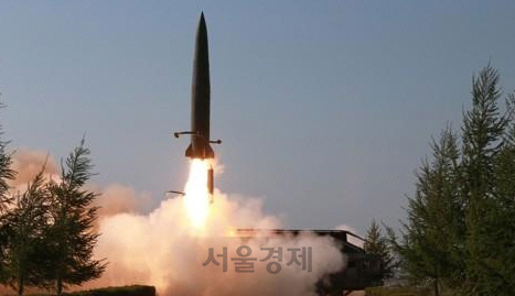 ‘북한판 이스칸데르’ 추정 발사체/연합뉴스