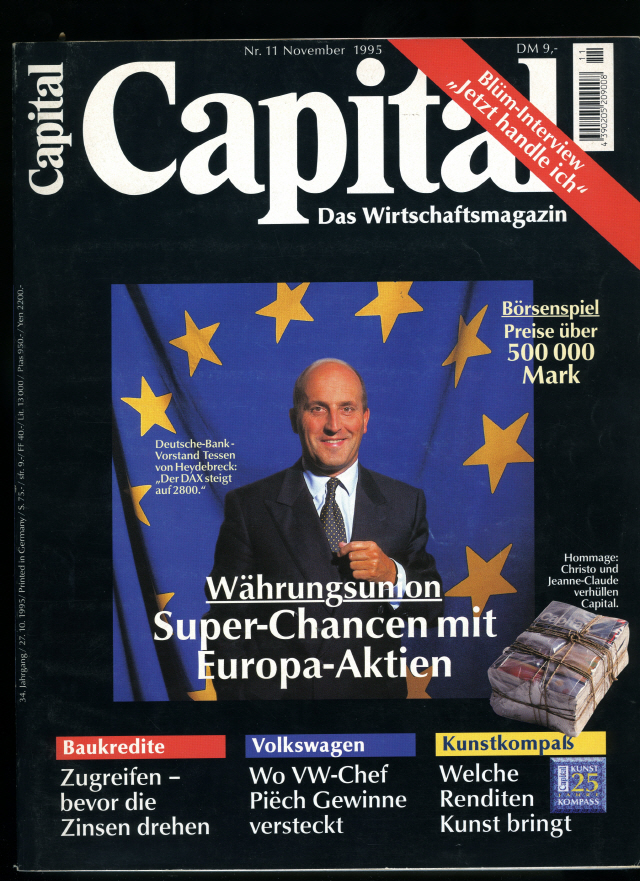 독일 경제월간지 ‘캐피탈’의 1995년 11월호. /사진제공=이정성