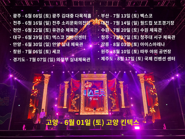 ‘미스트롯’ 전국투어 콘서트, 인천 관객 사로잡은 ‘흥 가득 트롯의 맛’