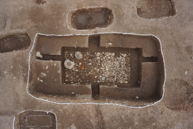 경남 창원 현동에서 발견된 839호 나무덧널무덤은 아라가야 시대의 유력인사 부부의 묘 중 하나로 추정된다. /사진제공=문화재청
