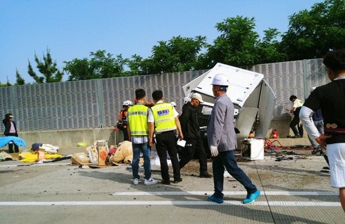 충남 공주시 우성면 당진-대전고속도로 당진 방향 65.5㎞ 부근에서 역주행 사고가 발생했다/연합뉴스