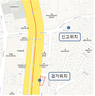 서울시 은평구 ‘바바리맨’ 신고 및 검거 위치.  /자료제공=서울시