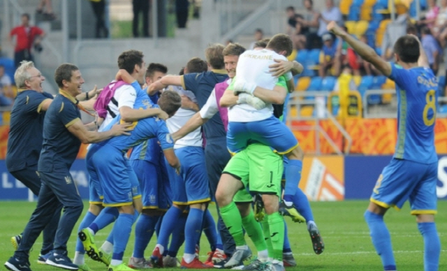 2019 FIFA U-20 월드컵 결승 진출을 기뻐하는 우크라이나 선수들/연합뉴스