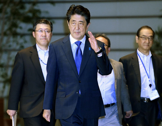 아베 신조 일본 총리. /로이터연합뉴스