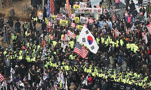 트럼프 방한...서울 도심 곳곳서 찬반집회
