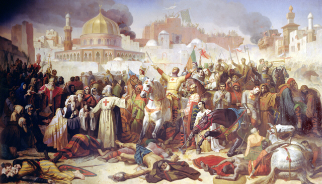 베르사유궁에 있는 십자군의 예루살렘 점령을 표현한 그림./위키피디아