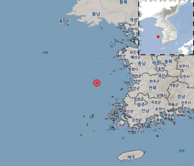 [종합]'규모 3.9' 상주 지진 이어 전북 군산서도 규모 2.0 지진 발생