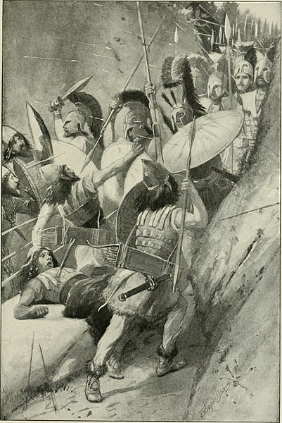 테르모필레 전투 묘사도. /위키피디아