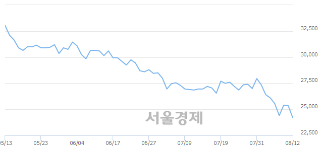 <유>현대해상, 장중 신저가 기록.. 24,350→24,050(▼300)