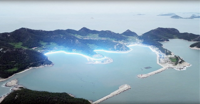 LS산전이 한국전력 전력연구원과 함께 세계 최대의 직류 에너지 자립섬을 구축한 전남 진도군 서거차도 전경 /사진제공=LS산전