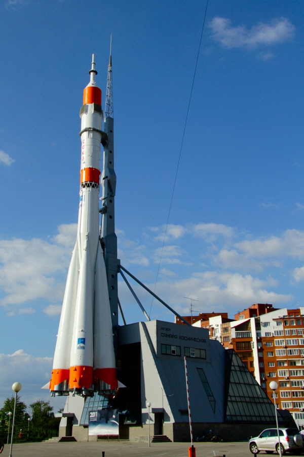 러시아 사마라 우주박물관에 있는 R-7로켓.
