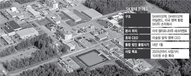 앰팩 미국 버지니아주 피터스버그 생산시설 전경. /사진제공=SK