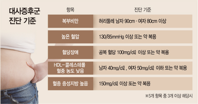 2115A32 대사증후군 진단 기준