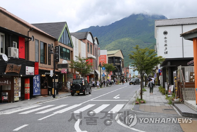 한산한 유후인 거리. /연합뉴스