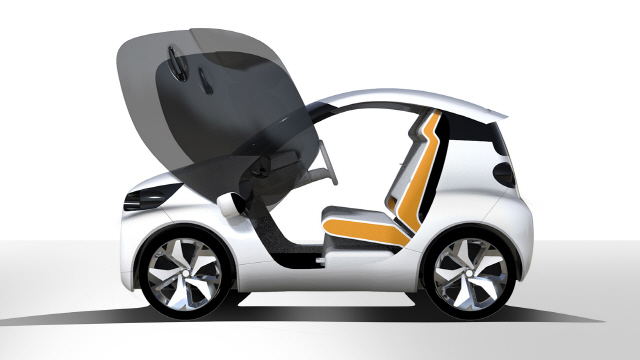 ‘2019 IDEA 디자인 어워드’에서 본상을 수상한 UNIST의 초소형 전기자동차 콘셉트 디자인 ‘어반’./사진제공=UNIST