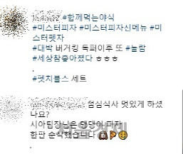 네티즌들이 미스터피자의 ‘미스터펫자’에 대해 호평을 남겼다./인스타그램 캡쳐