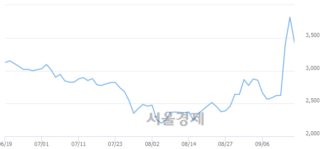 <코>정다운, 매수잔량 362% 급증