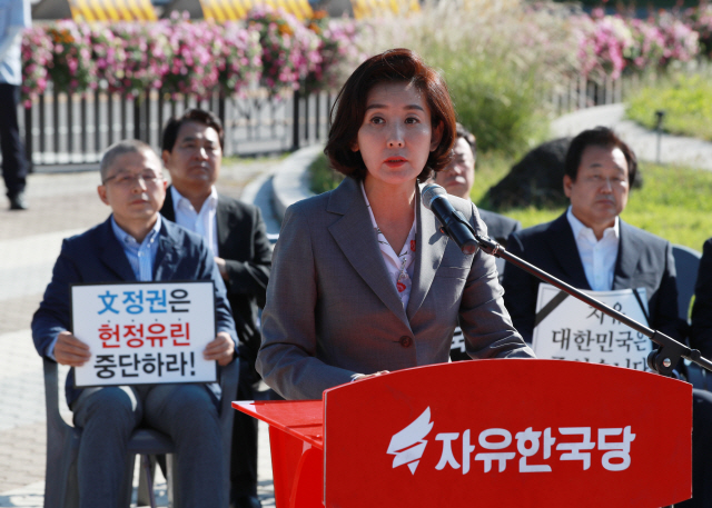 자유한국당 나경원 원내대표 /연합뉴스