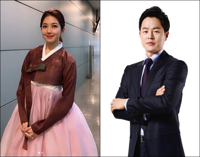 12월 결혼소식을 밝힌 이여진 기상캐스터(좌)와 김현우 앵커(우) /사진=SBS, 본인 인스타그램