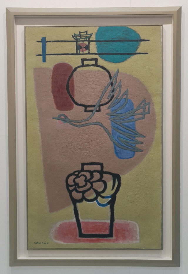 국제갤러리가 KIAF에서 60억원에 선보인 김환기의 1957년작 ‘정원’