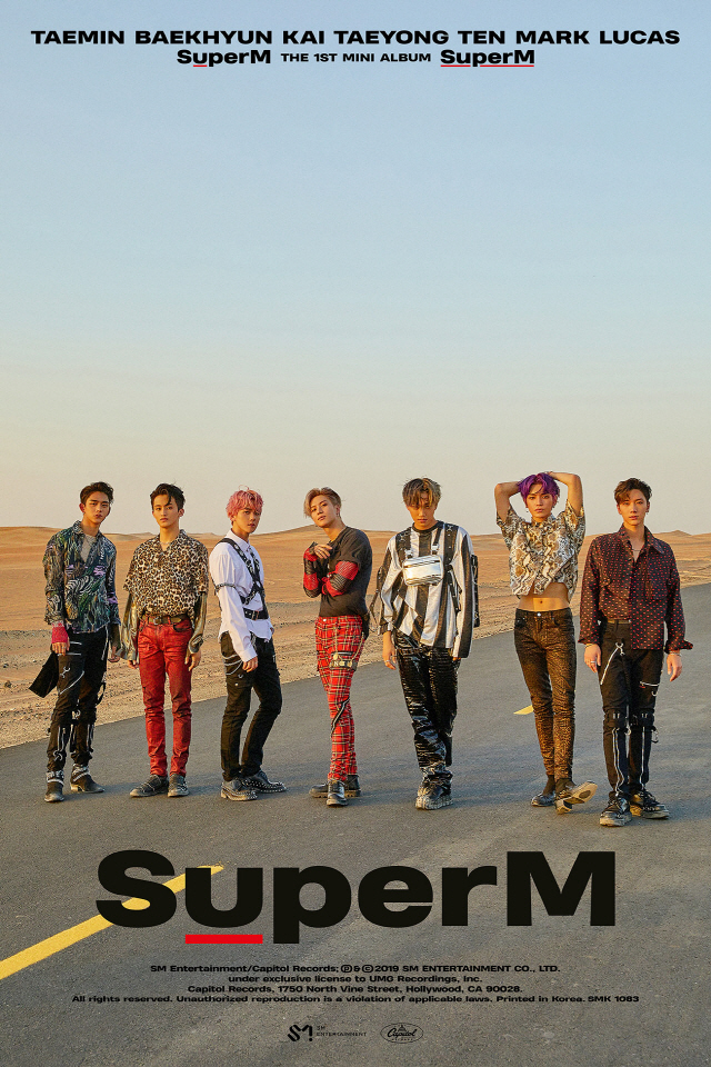 SuperM 첫 미니앨범, 10월 4일 월드와이드 공개..다채로운 색깔의 5곡 수록