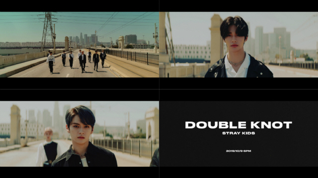 스트레이 키즈, 美 LA 로케 'Double Knot' MV 티저 공개