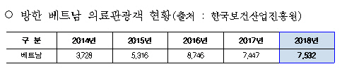 방한 베트남 의료관광객 현황 /자료=서울시