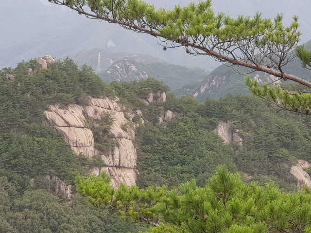 황정산 기암괴석. 사진제공=산림청