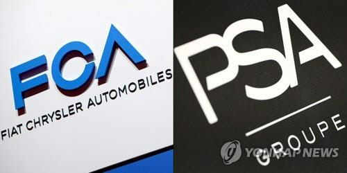 FCA·PSA 로고./AFP=연합뉴스