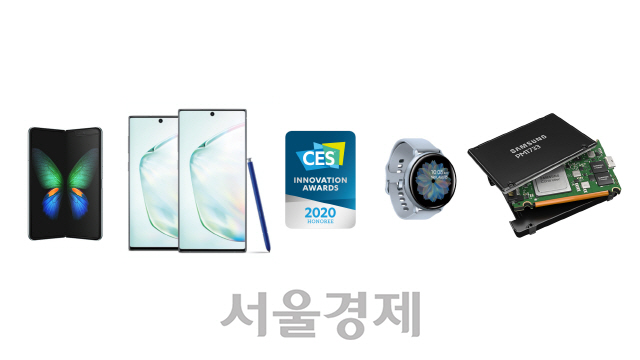 ‘CES 2020’ 혁신상을 수상한 삼성전자 제품들. /사진제공=삼성전자