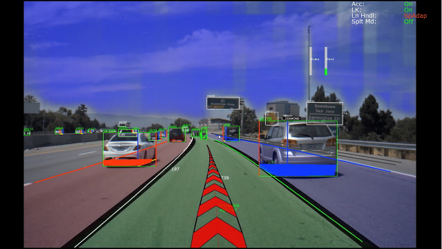 엔비디아의 자율주행 시뮬레이션 화면/사진제공=엔비디아