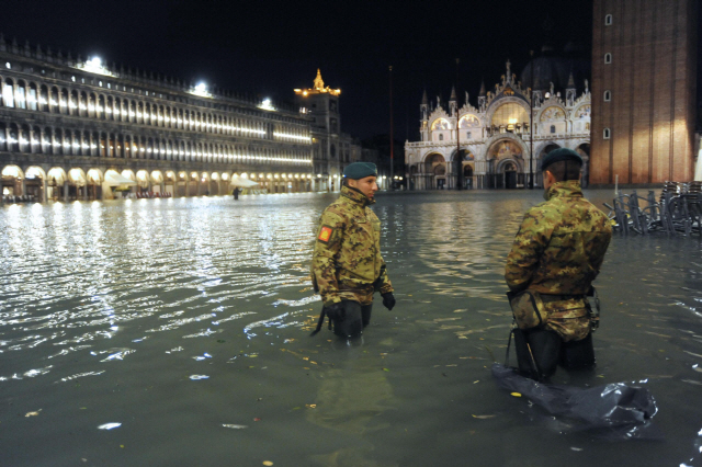 [사진] 53년만에 최고 수위…베네치아 '폭우 침수'