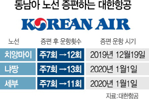 1615A17 동남아노선증편대한항공수정