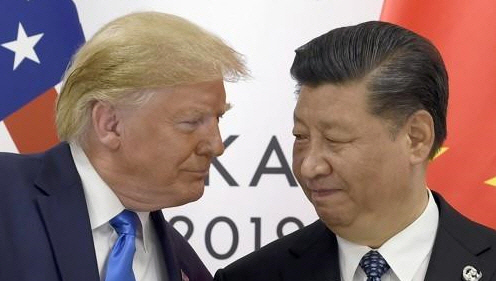 2019년 6월 29일 도널드 트럼프 미국 대통령(왼쪽)과 시진핑 중국 국가주석(오른쪽)이 일본 오사카에서 열린 주요 20개국(G20) 정상회의에서 만난 모습 /연합뉴스