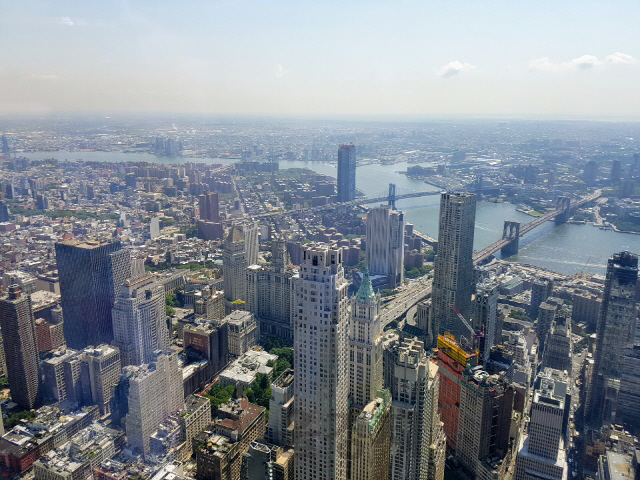 초고층 빌딩이 집중된 미국 뉴욕 전경. /권경원기자