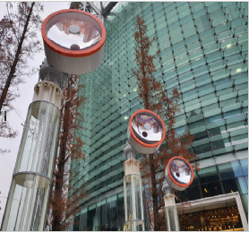 서울 종로타워 앞에 설치된 집광부 /사진제공=서울시