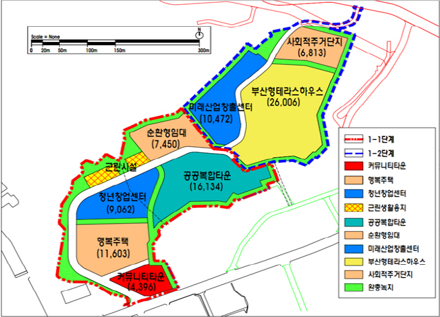 부산 남구 우암동 부산외국에대학교 부지 토지이용계획(안)./사진제공=부산시