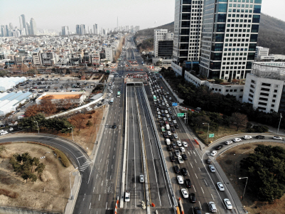 염곡동서지하차도 시점. /사진제공=서울시