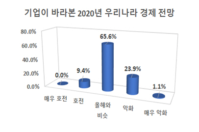 부산지역 기업이 바라본 2020년 우리나라 경제 전망./제공=부산상공회의소