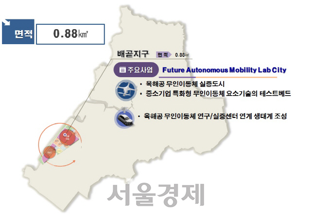 산업통상자원부 지정 시흥 배곧 경제자유구역 예비지역 규모