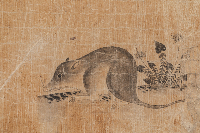 온양민속박물관이 소장한 ‘민들레 잎을 먹은 쥐’의 그림. /사진제공=국립민속박물관