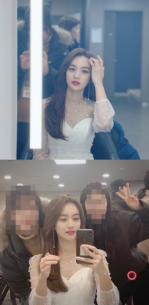 '꽃길만 걸어요' 정유민, 'KBS 연기대상' 시상식서 '순백의 여신'으로 변신