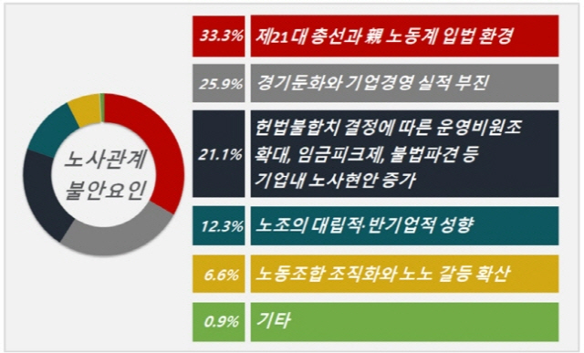 2020년 노사관계 불안 요인./사진제공=한국경영자총협회