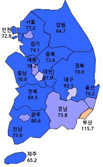 1월 전국 주택사업경기실사지수(HBSI)./자료제공=주택산업연구원