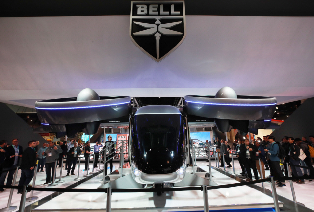 ‘CES 2020’에서 헬리콥터 제조업체 벨은 플라잉 택시 ‘넥서스 4E’를 공개했다. /라스베이거스=연합뉴스