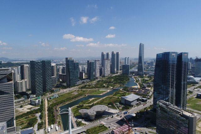 송도국제업무단지 내 센트럴파크 전경./사진제공=인천경제자유구역청