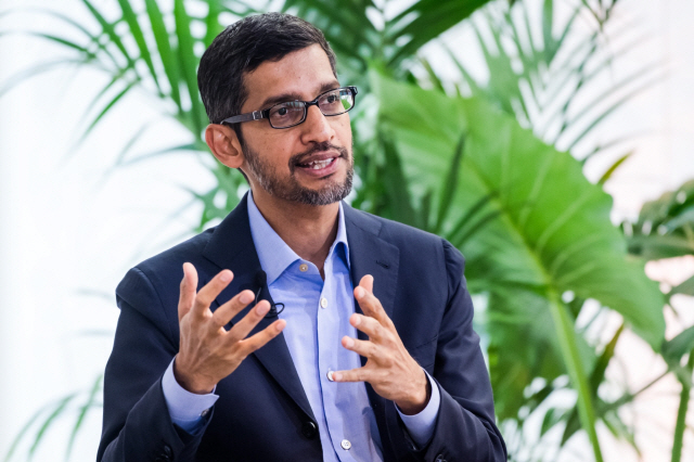 순다르 피차이 구글 최고경영자(CEO)./블룸버그